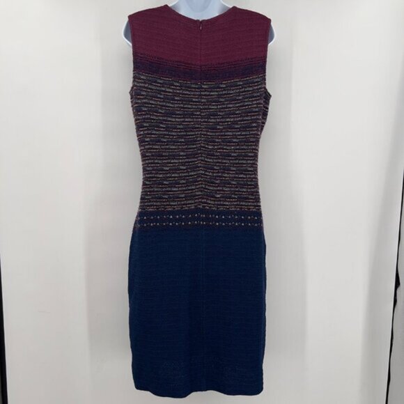 ST. JOHN Wool Blend Printed Knee Length Dress Size 8 - Picture 2 of 8